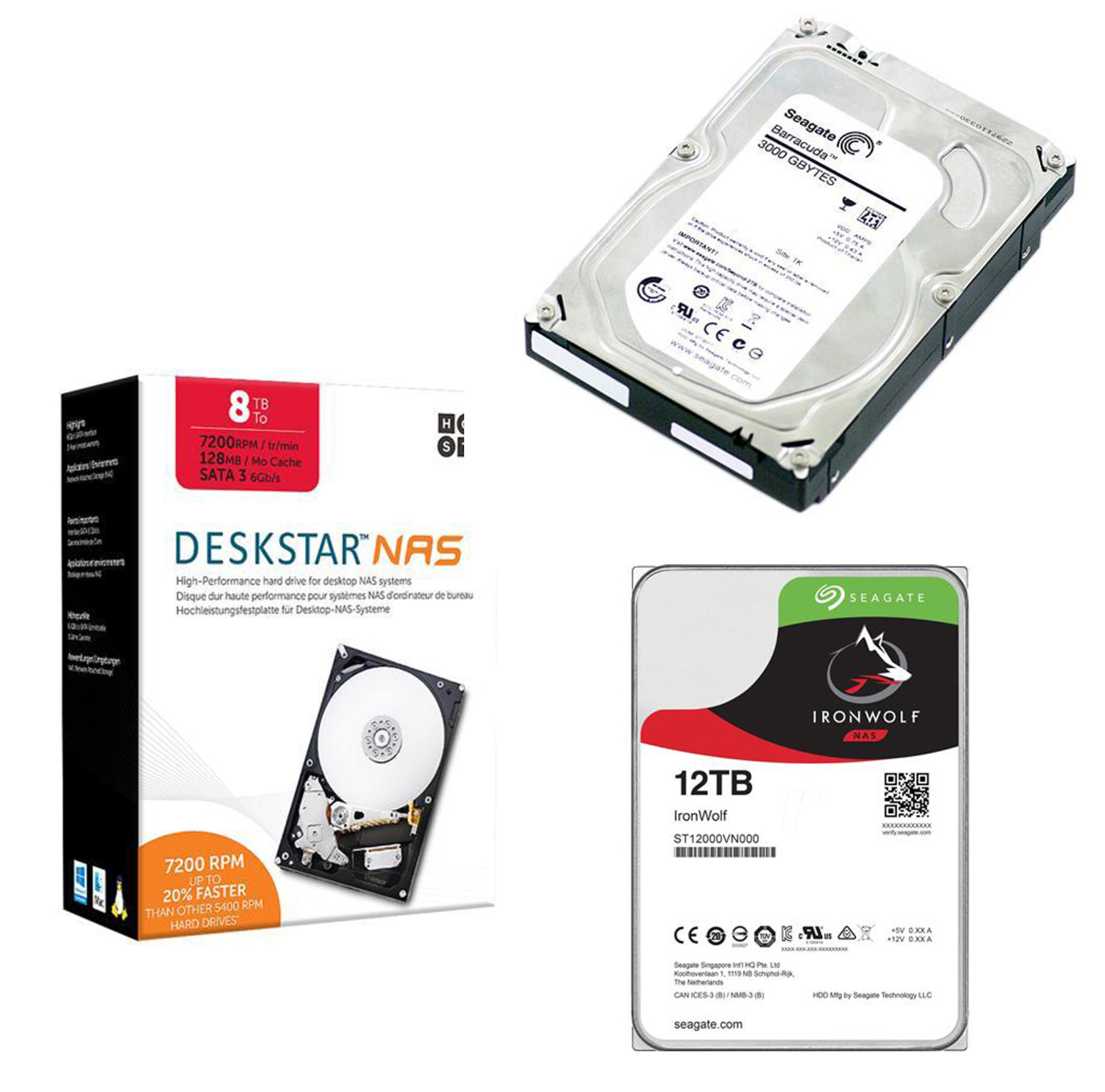 Bare HDDs